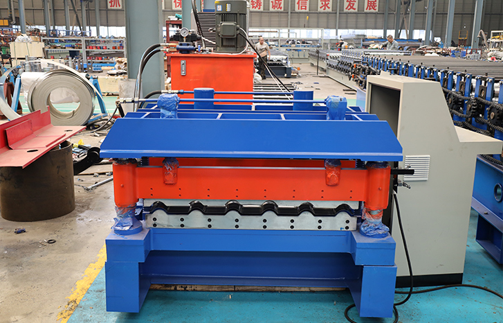 Glazed tile roofing sheets making machine