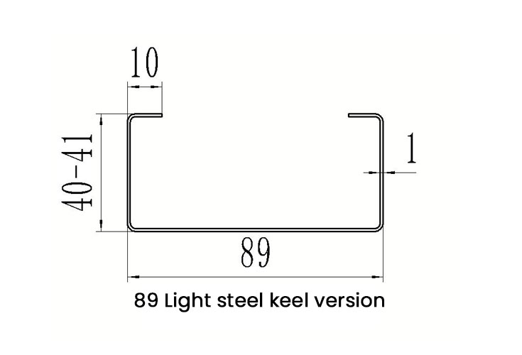 89 light gauge steel machine Technical Plan